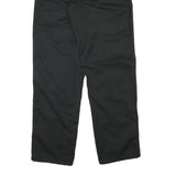 CARHARTT Mens Black Regular Fit Straight Cotton Blend Trousers W34 L31 Workwear