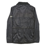 DIESEL Womens Black Zip Jacket S Polyester Blend Casual Outerwear