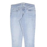 LEVI'S 711 Womens Jeans Light Blue Slim Skinny Denim W32 L32 Zip Cotton Blend