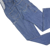 KARL KANI Womens Blue Denim Dungarees Regular Fit Cotton Blend M W30 L34 Logo