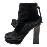 MARANI Platform Heels Black Suede Womens UK 3