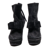 MARANI Platform Heels Black Suede Womens UK 3
