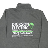 CARHARTT Mens Grey Dickson Electric 1/4 Zip S Cotton Blend Sweatshirt Workwear
