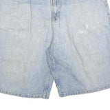 FOOT LOCKER Mens Denim Blue Shorts XL W38 Casual Cotton Blend Light Wash