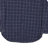 TOMMY HILFIGER Mens Blue Pattern Shirt XL Cotton Blend Long Sleeve Button Down
