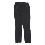 REGATTA Womens Black Slim Zip Polyester Blend Trousers W26 L32 Lightweight