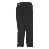 REGATTA Womens Black Slim Zip Polyester Blend Trousers W26 L32 Lightweight