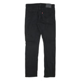 LEVI'S Mens Black Slim Jeans Denim W32 L31 Stylish Comfortable Zip Closure