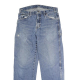 DICKIES Mens Regular Blue Denim Straight Button Jeans W32 L29 Workwear
