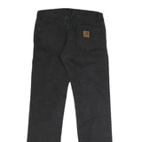 CARHARTT Mens Regular Fit Black Denim Jeans W28 L29 Durable Button Closure