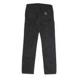 CARHARTT Mens Regular Fit Black Denim Jeans W28 L29 Durable Button Closure