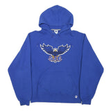 RUSSELL ATHLETIC Mens Blue Hoodie M Pullover Cotton Blend Eagle Graphic