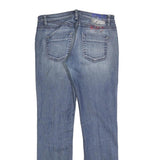 PHARD Womens Slim Blue Denim Jeans W32 L32 Zip Closure Classic Style