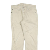 LEVI'S Mens Slim Cotton Blend Beige Trousers W30 L26 Classic Zip Casual Stylish