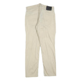 LEVI'S Mens Slim Cotton Blend Beige Trousers W30 L26 Classic Zip Casual Stylish