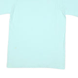 CHAMPION Mens Light Blue Graphic T-Shirt L Short Sleeve Crew Neck Cotton Blend