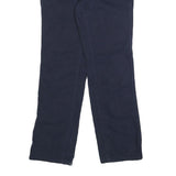 CARHARTT Womens Regular Fit Navy Cotton Blend Straight Leg Trousers W28 L31