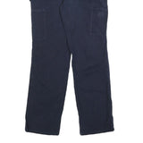 CARHARTT Womens Regular Fit Navy Cotton Blend Straight Leg Trousers W28 L31