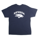 Mens Blue Nevada Graphic T-Shirt XL Short Sleeve Crew Neck Cotton Blend Jersey