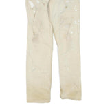 CARHARTT Mens Cotton Blend Beige Regular Fit Straight Leg Trousers W32 L34