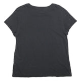 LEVI'S Womens Black Graphic T-Shirt L Short Sleeve Crew Neck Cotton Blend