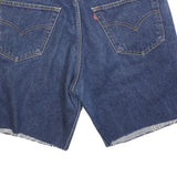 LEVI'S Mens Denim Blue Denim Cut-Off Shorts M W33 501 Relaxed Fit