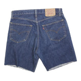 LEVI'S Mens Denim Blue Denim Cut-Off Shorts M W33 501 Relaxed Fit