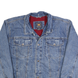 ROUTE 66 Mens Blue Denim Cotton Button Jacket L Casual Classic Fit