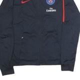 NIKE Mens Navy Blue & Red Paris Saint Germain Bomber Jacket M Polyester Blend