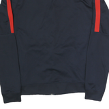 NIKE Mens Navy Blue & Red Paris Saint Germain Bomber Jacket M Polyester Blend