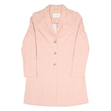 OPUS Womens Pink Blazer Tailored Jacket M Polyester Blend Button Plain Woven