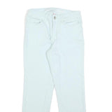 JUICY COUTURE Womens Cotton Blend White Slim Skinny Trousers W26 L26 Casual