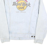 LEE Mens Blue Light Wash Hard Rock Cafe Denim Jacket S Cotton Button