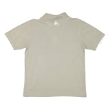 LE COQ SPORTIF Mens Beige Cotton Blend Short Sleeve Polo Shirt S Classic Casual