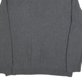TOMMY HILFIGER Mens Grey Plain Cotton Blend Pullover V-Neck Jumper 2XL