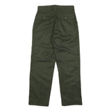 GIBRALTAR INDUSTRIES Mens Cotton Blend Green Relaxed Straight Trousers W34 L31