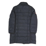 GEOGRAPHICAL NORWAY Womens Navy Blue Long Sleeve Zip Quilted Jacket UK 16