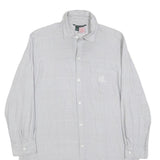 LAUREN RALPH LAUREN Womens Grey Check Day Woven Shirt Dress Cotton Blend S