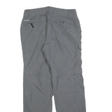 COLUMBIA Womens Regular Grey Zip Polyester Trousers W30 L30 Outdoor Hiking