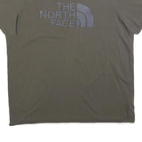 THE NORTH FACE Mens Grey Modern T-Shirt XL Short Sleeve Crew Neck Logo Cotton
