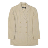 ESCADA Womens Beige Wool Double Breasted Jacket M Woven Classic Elegant