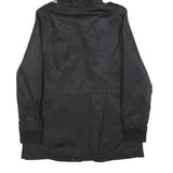 LEVI'S Womens Black Jacket L Polyester Blend Plain Zip Hooded Casual Winter