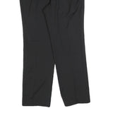 CHARLES VOGELE Womens Wool Blend Black Regular Fit Straight Trousers W34 L30