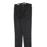 LEVI'S 720 Womens Jeans Black Slim Skinny Denim Medium W29 L32 Stretch Casual