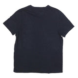 TOMMY HILFIGER Mens Navy Blue T-Shirt M Short Sleeve Crew Neck Pocket Logo