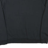PUMA Mens Black Cotton Blend Crew Neck Sweatshirt M Logo Print Casual