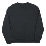 PUMA Mens Black Cotton Blend Crew Neck Sweatshirt M Logo Print Casual