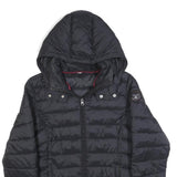 NAPAPIJRI Womens Black Lightweight Puffer Jacket M Polyester Blend Hooded Zip