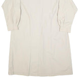 Womens Beige Cotton Plain Button Jacket UK 18 Regular Fit Classic Style