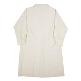 Womens Beige Cotton Plain Button Jacket UK 18 Regular Fit Classic Style